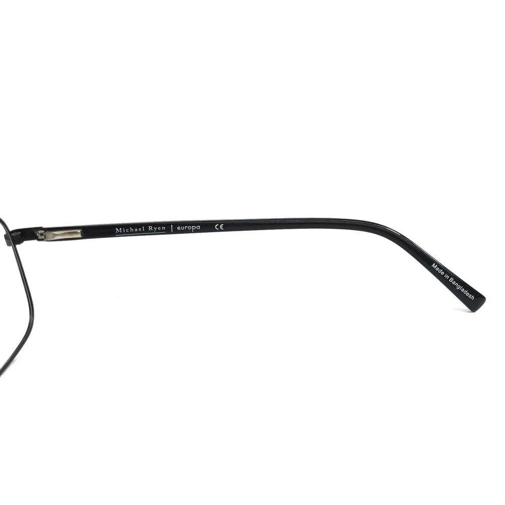 Michael Ryen Eyeglasses Frames MR-324 C3 Black Rectangle Wire Rim 58-16-150